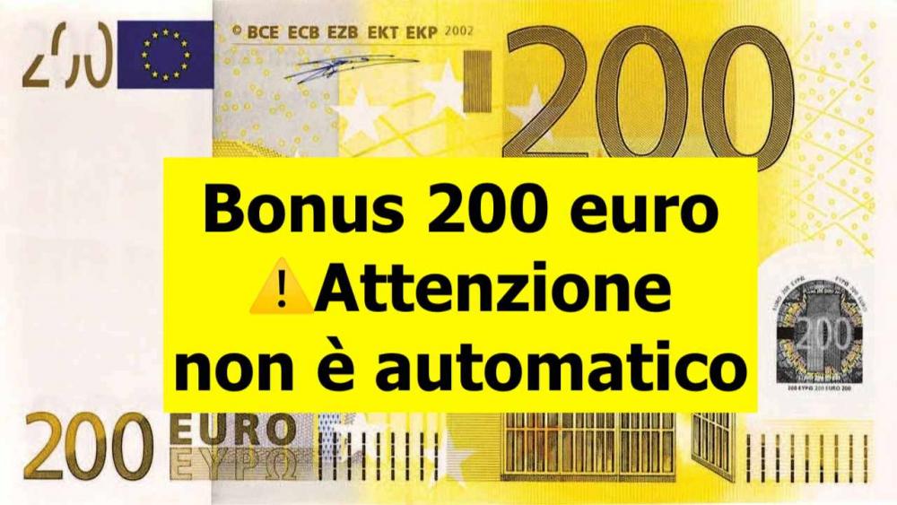Bonus 200 euro: a chi spetta e come richiederlo